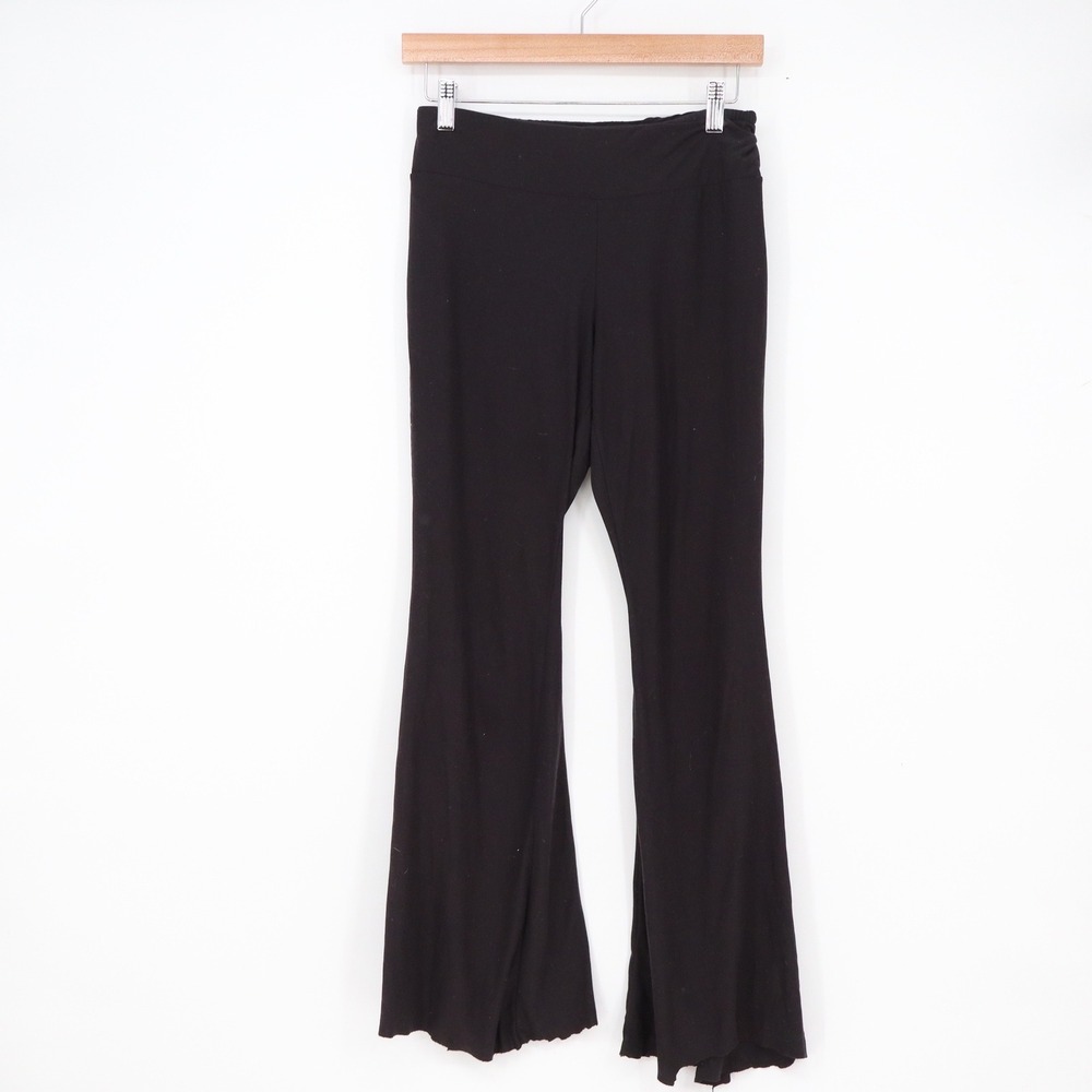 No Boundaries Black Flare Yoga Pants Small S 3-5 Recycled Polyester Athleisure